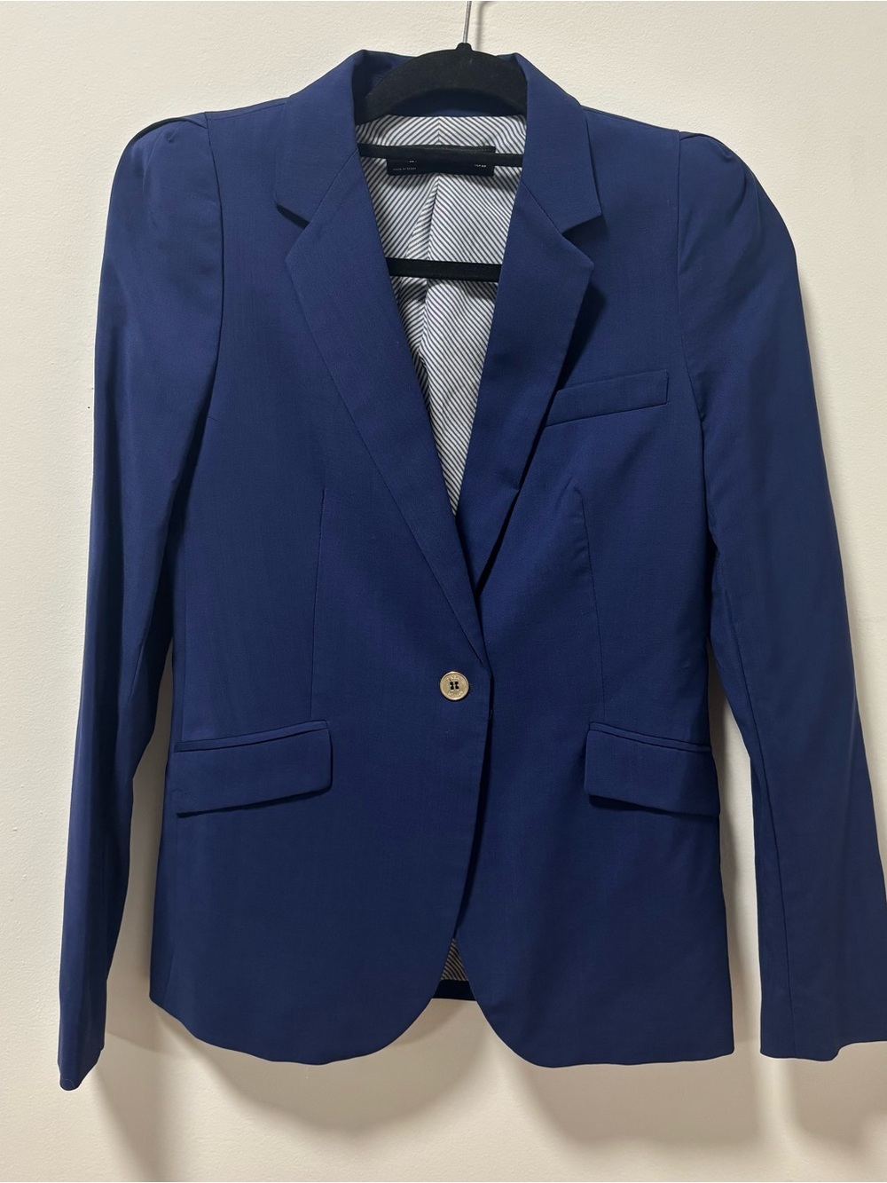 Zara Navy Single-Button Women's Blazer Size Small